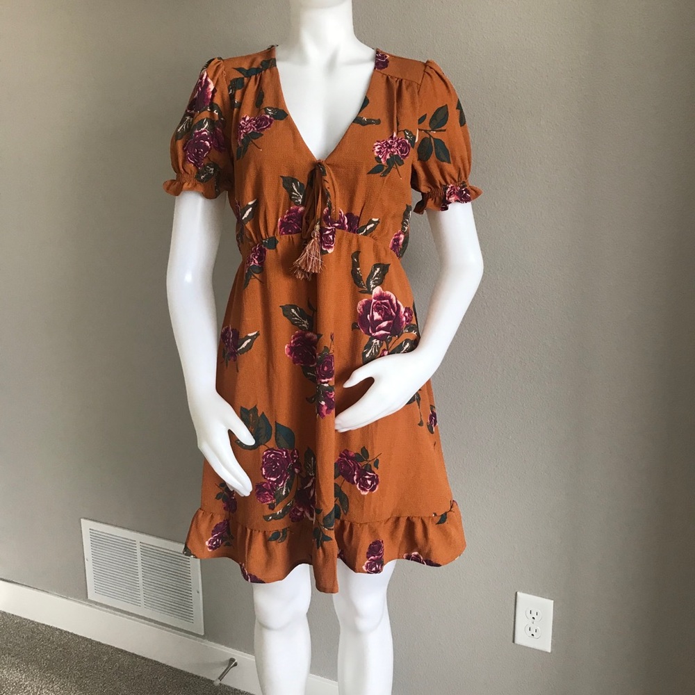 Xhilaration Floral Print Mini Dress